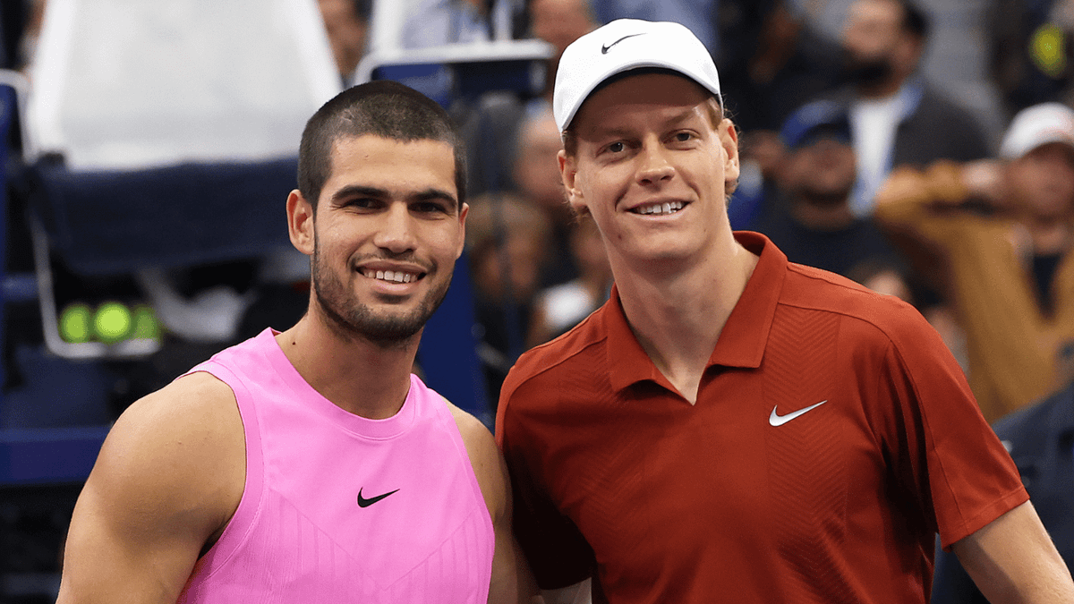 sportbible's tweet photo. Carlos Alcaraz and Jannik Sinner in talks over shock US Open mixed doubles pairings https://t.co/bCFoV4NIJC https://t.co/waSIUlWit2