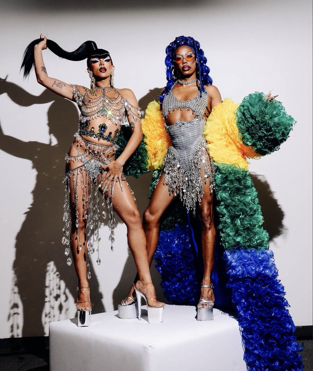 Drag_Crave's tweet photo. Ruby Nox &amp; Organzza look divine in their looks for Day 2 of RuPaul’s DragCon Brasil 2026 in São Paulo, Brazil. https://t.co/F5PHVV2vKs