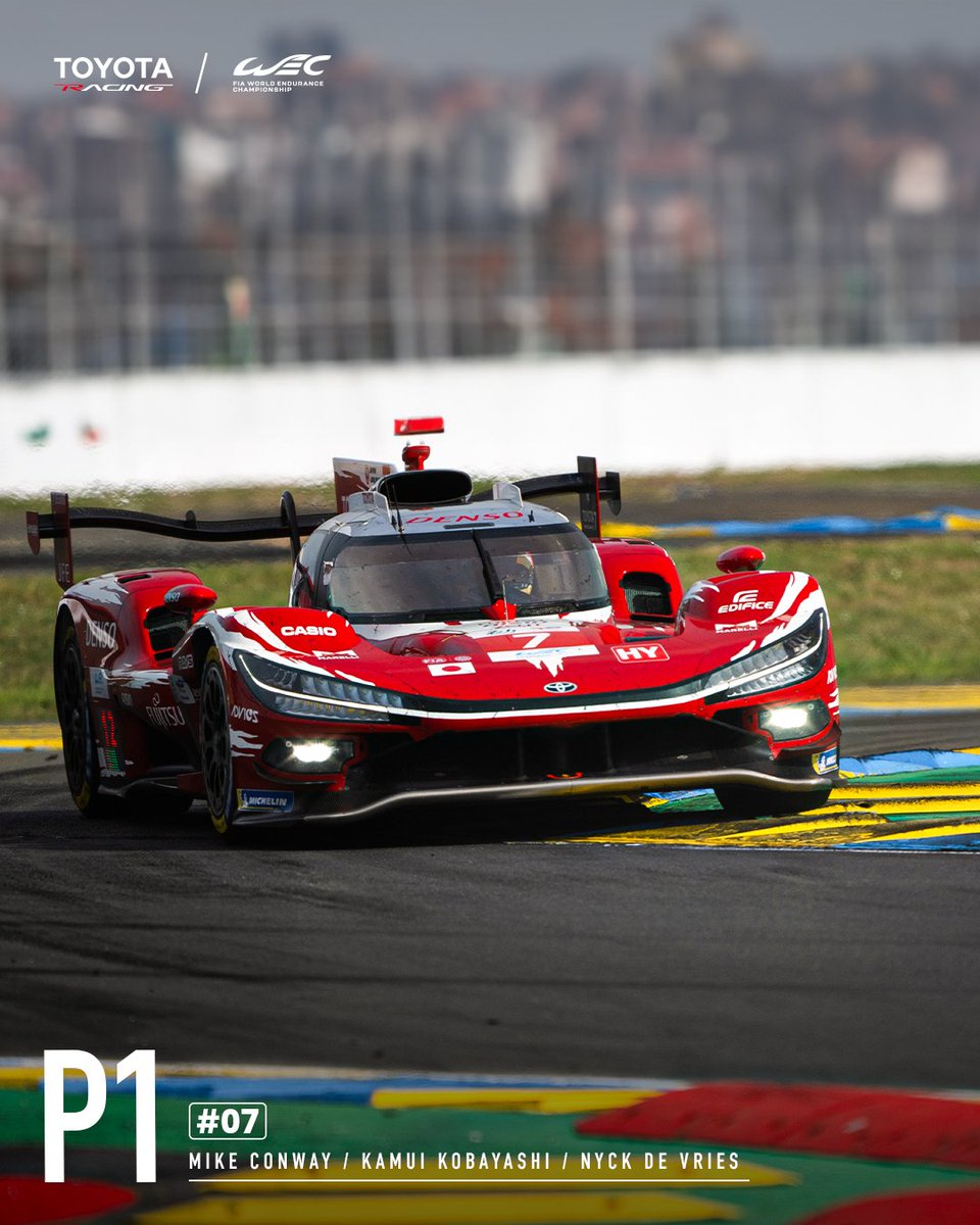 ToyotaGRMX's tweet photo. ¡Conquistamos Le Mans! 🏁

Con Kamui, Nyck y Mike a la cabeza, nuestos #TR010HYBRID protagonizan el podio en un fin de semana de muchas alegrías.

#ToyotaRacing #TGR #WEC #LeMans https://t.co/ELxXQPDOE9