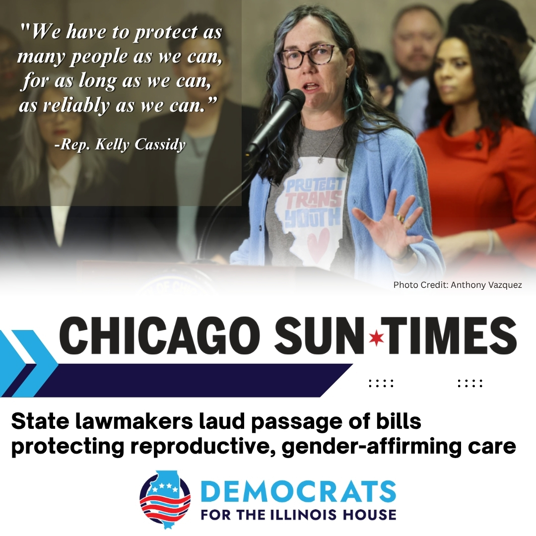 DemsforILHouse's tweet photo. Illinois is drawing a hard line when it comes to medical data. @RepKellyCassidy passed legislation preventing the Prescription Monitoring Program from tracking hormone therapy and medication abortion, reinforcing Illinois commitment to patient privacy and accessible healthcare. https://t.co/0aDRDoKVwe
