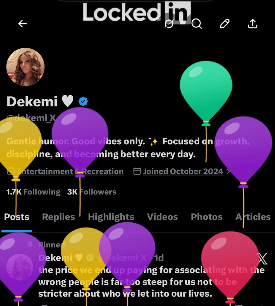 dekemi_X's tweet photo. +1 
Grateful 🎂🎉 https://t.co/KJZYU459mB