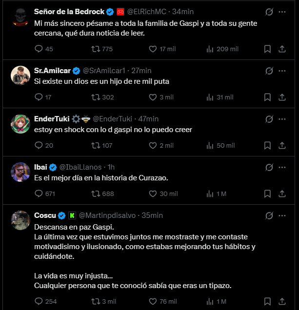 EstarlightP's tweet photo. Se que es mal timing pero como que no cuadra el tweet de ibai con la situación 😭

Qepd Gaspi y Oliver tree https://t.co/A4bXPsWqva
