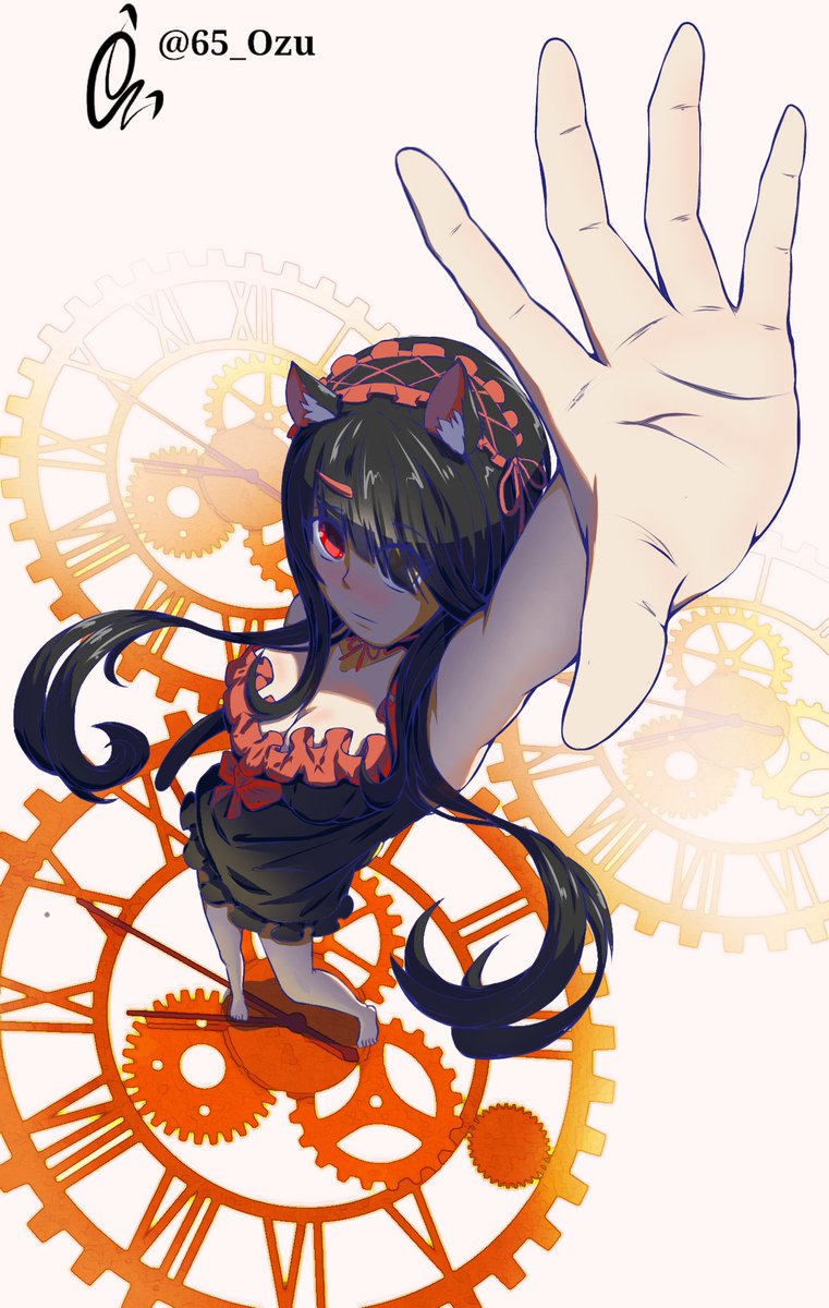 65_Ozu's tweet photo. Fan art 
Personaje: Kurumi Tokisaki 
Manga: Date a Live
Me costo algo de trabajo porque no he hecho muchos dibujos con este tipo de perspectiva, pero parece que se ve bien

#fanart #digitalart #DateaLive #Kurumi https://t.co/MxYMhRAX10