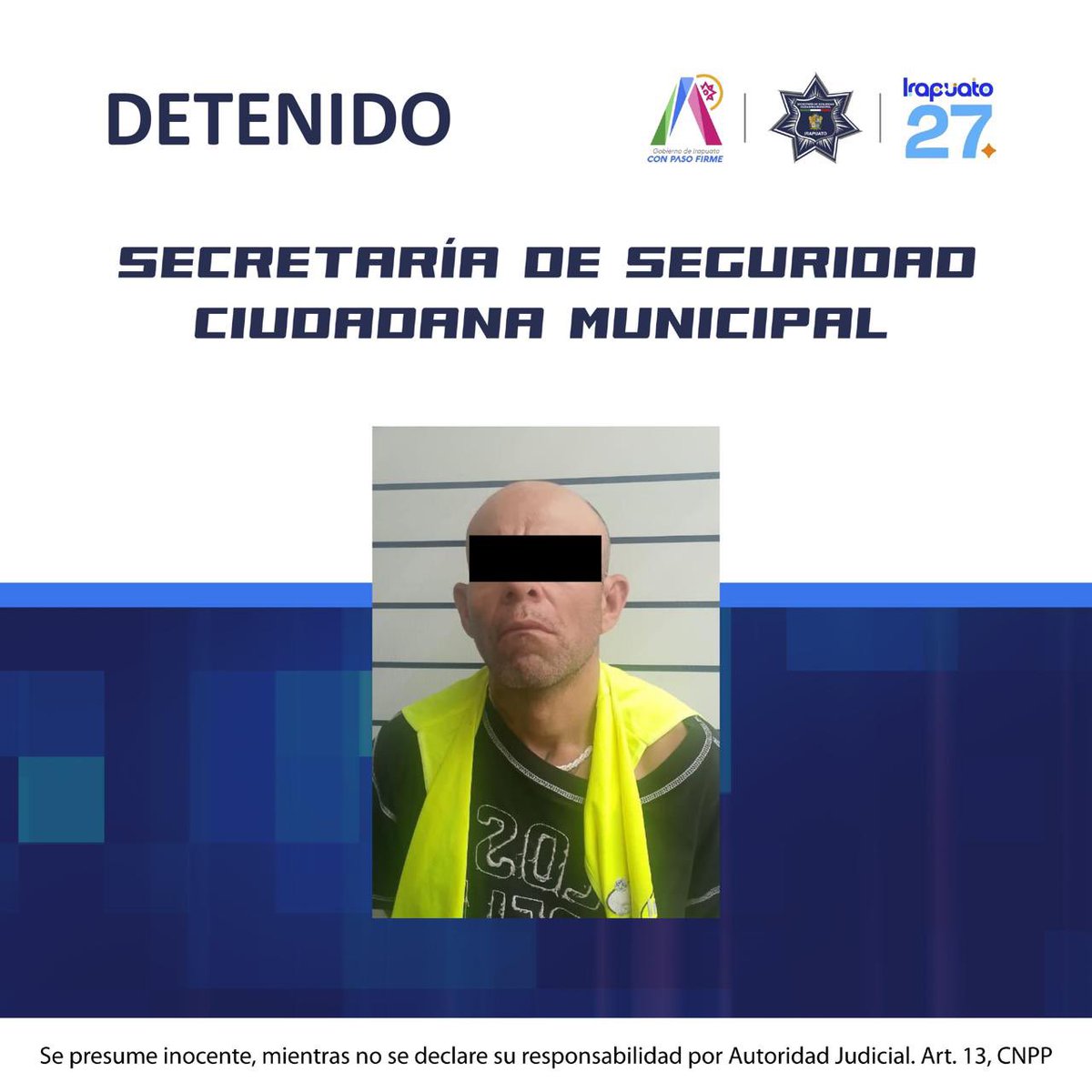 segpublicaira's tweet photo. #SSCMInforma 🚔 Tras una denuncia oportuna por robo a una tienda de conveniencia, la Policía Municipal detuvo a Christian “N”, alias “El Chalaco”, presunto responsable del hecho. https://t.co/gbrIUg8gce