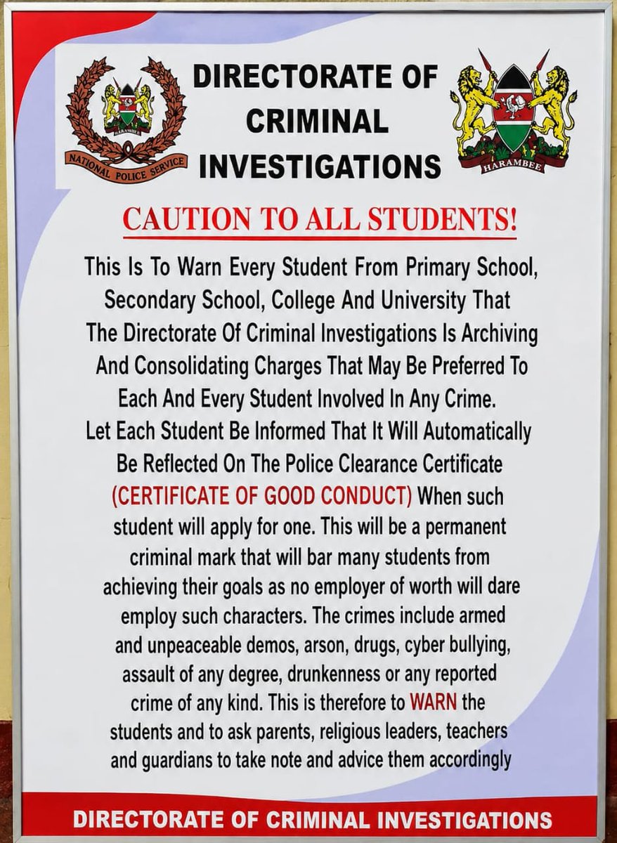 Mrs_Kibbz's tweet photo. @DCI_Kenya This was sent to our school WhatsApp group. Hebu confirm authenticity https://t.co/UfhIaTt0iT