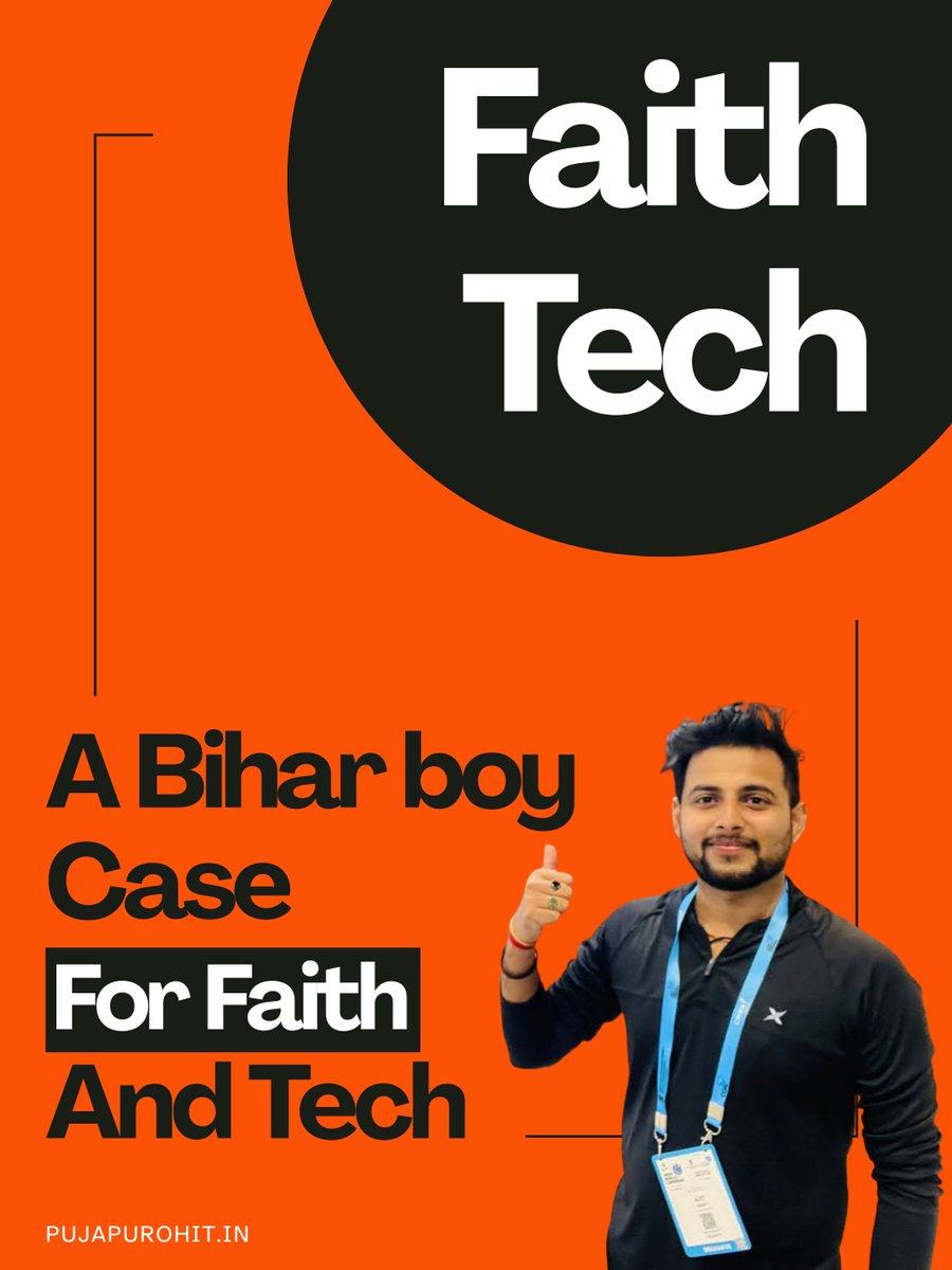 ajit_s_official's tweet photo. FaithTech: a Bihar boy's case for faith and tech. 🚩

How the world's oldest tradition can run on the world's best technology — a thread 🧵👇
@startup_bihar #StartupBihar #Bihar #FaithTech #Sanatan #BharatTech https://t.co/6LsBkmRcgn
