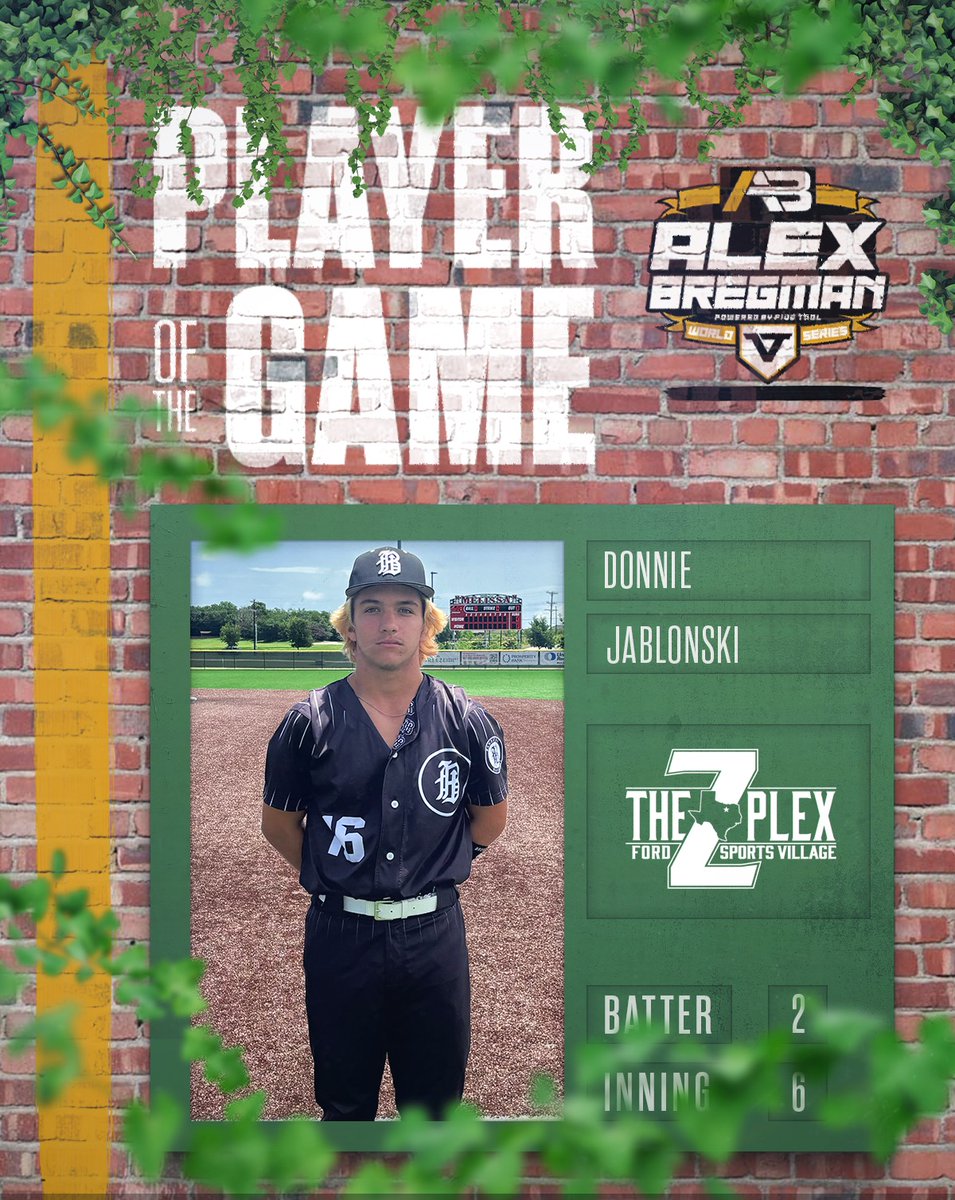 FiveToolTexas's tweet photo. #BregmanWS F: @BanditoBaseball Black 2029 4, Midland Southwest 2028 Scout 0
PoG: @dj_jablonski 3.1 IP, 5K, 0R | 1-1, 2B, 2 BB
HoG: Jose Lozada 2-2, HBP, 2B https://t.co/TXVbkqg9VS