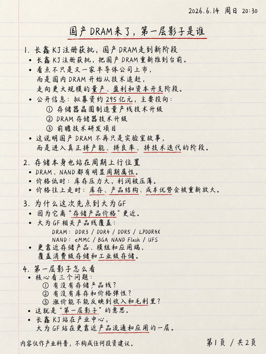 915Signal's tweet photo. 国产DRAM来了，第一层影子是谁？
产品端先被看见，后面还要看设备、材料、封测和厂务工程能不能跟上。
#DRAM #半导体 #存储芯片 #国产替代 https://t.co/s4MOF0XiYF