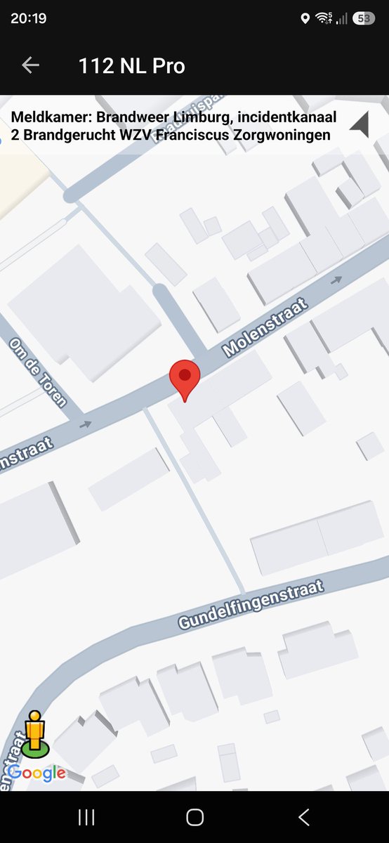 Brandgerucht bij Franciscus Zorgwoningen