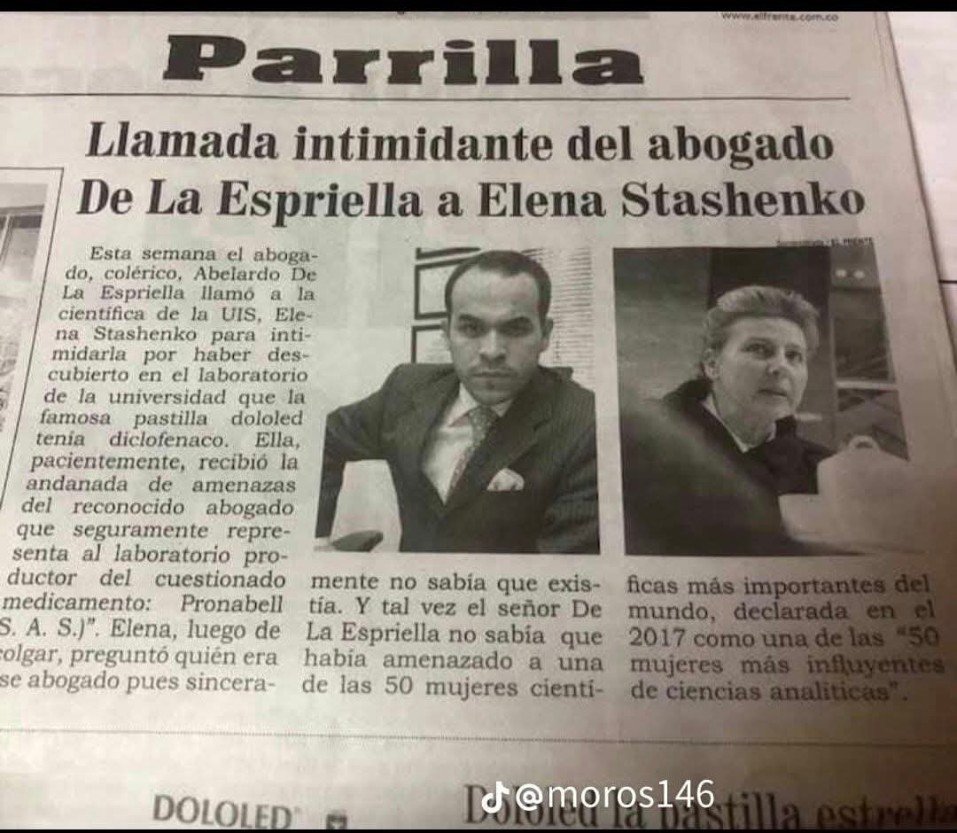 guarneto's tweet photo. El bandido Abelardo trató de intimidar con llamadas insultantes a esta científica de la UIS, porque la profesora desenmascaró a un laboratorio farmacéutico que estafaba al público, con un medicamento de uso delicado solo de prescripción médica. https://t.co/iCFNOuxCTE
