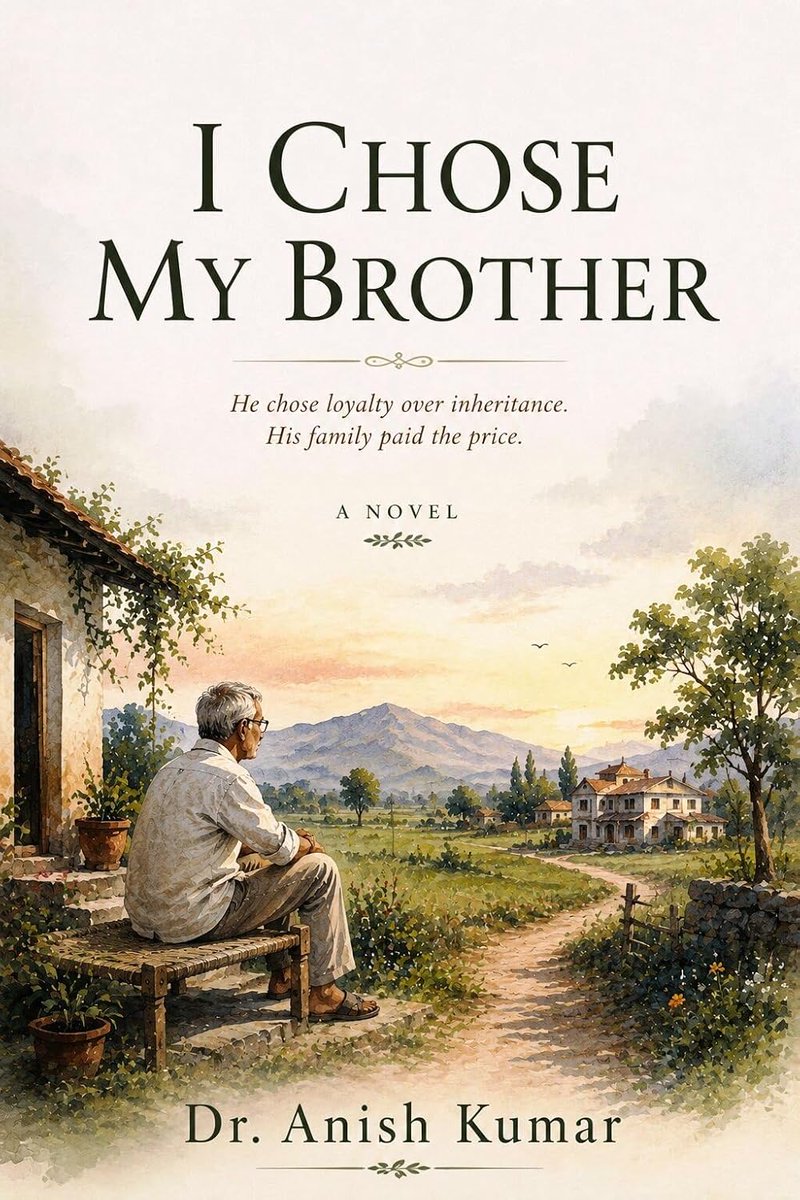 DrAnishKumar4's tweet photo. 📖 I CHOSE MY BROTHER by Dr. Anish Kumar

Success or family—what would you choose?

💔 A story of love, sacrifice, and impossible decisions.

👉 https://t.co/IYf4bT6WgU

#BookTwitter #Books #Fiction #NewRelease https://t.co/rbIIVchUVr