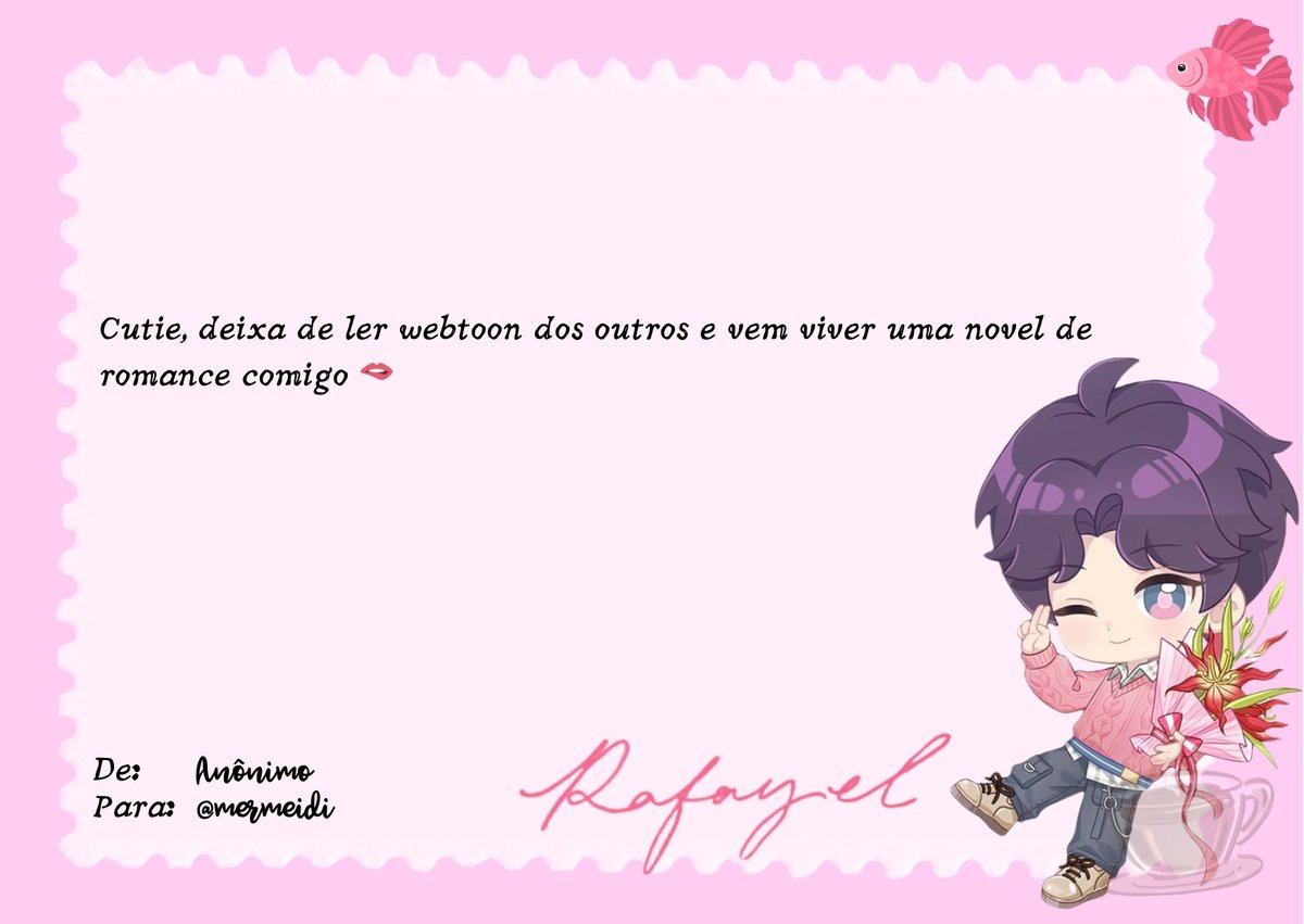 ladsbrfandom's tweet photo. O Rafayel tem algo para você ❤️
@mermeidi https://t.co/q7TyMEwiPX