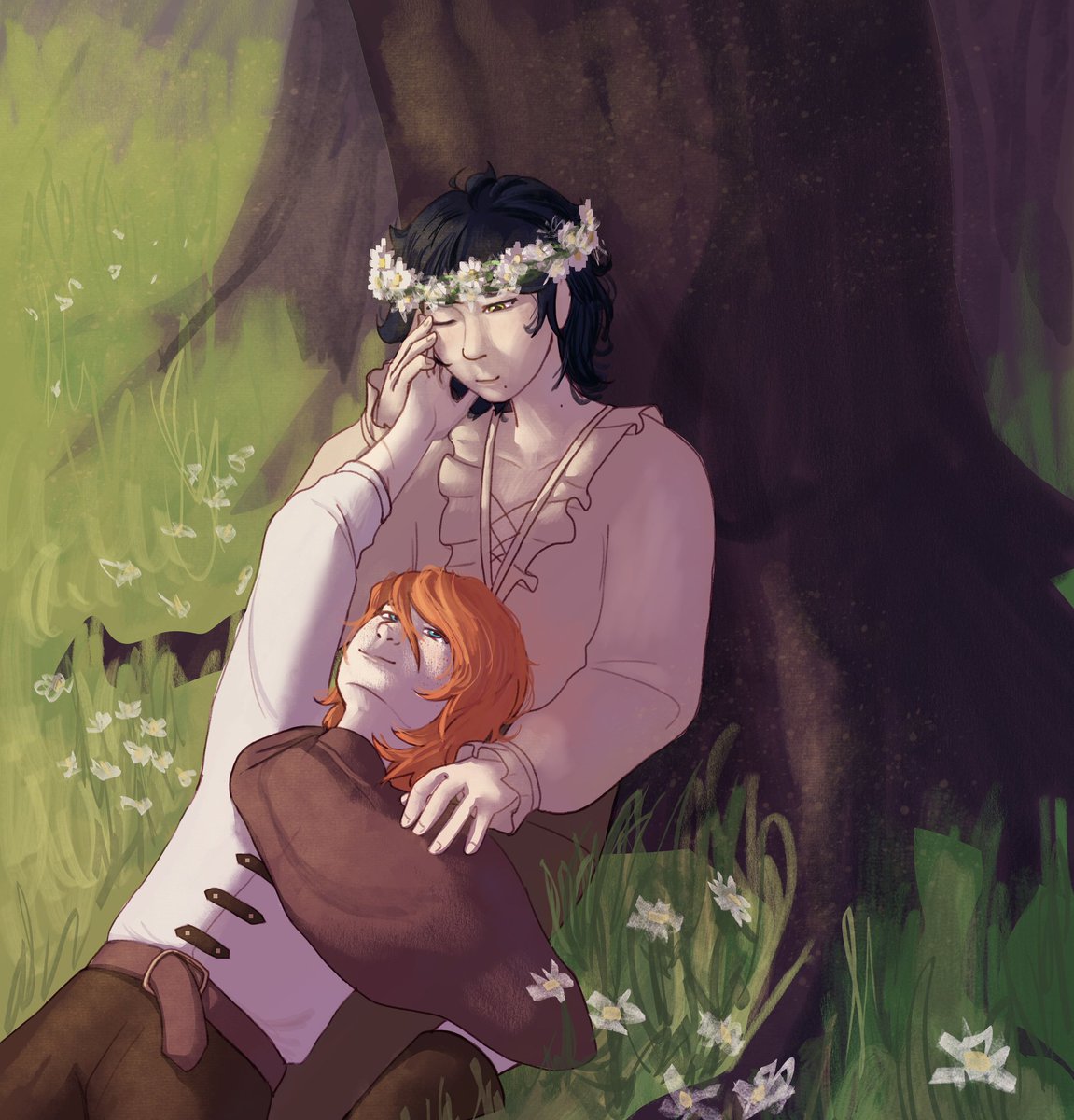 tequi_ll's tweet photo. day 1 - fantasy 
#marcanielweek2026
yea it's already june 15th for me
ik it's not really on theme but marc is supposed to be a prince and nath is a knight so... https://t.co/QOSqooAjCD