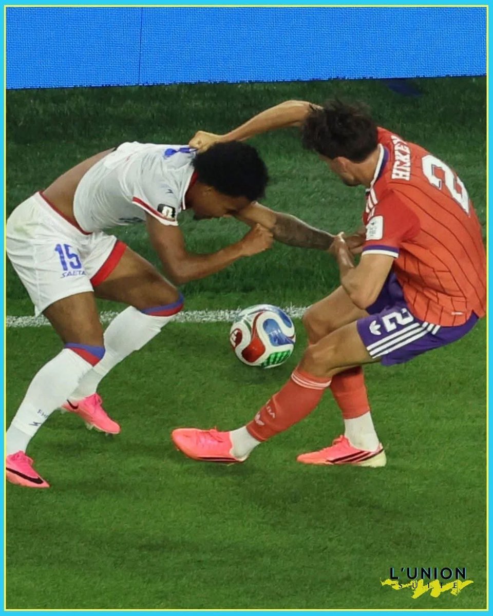 evens_rom's tweet photo. Hmmm @FIFAWorldCup @fifaworldcup_fr @FIFAcom @Concacaf FIFA, how can a player have his shirt pulled and still be called for the foul? If this happened to any other team, would the decision be the same? Haitian fans deserve answers.

#FIFA #VAR #Haiti #FairPlay #Football 🇭🇹⚽️ https://t.co/Zv1hhLmHdL