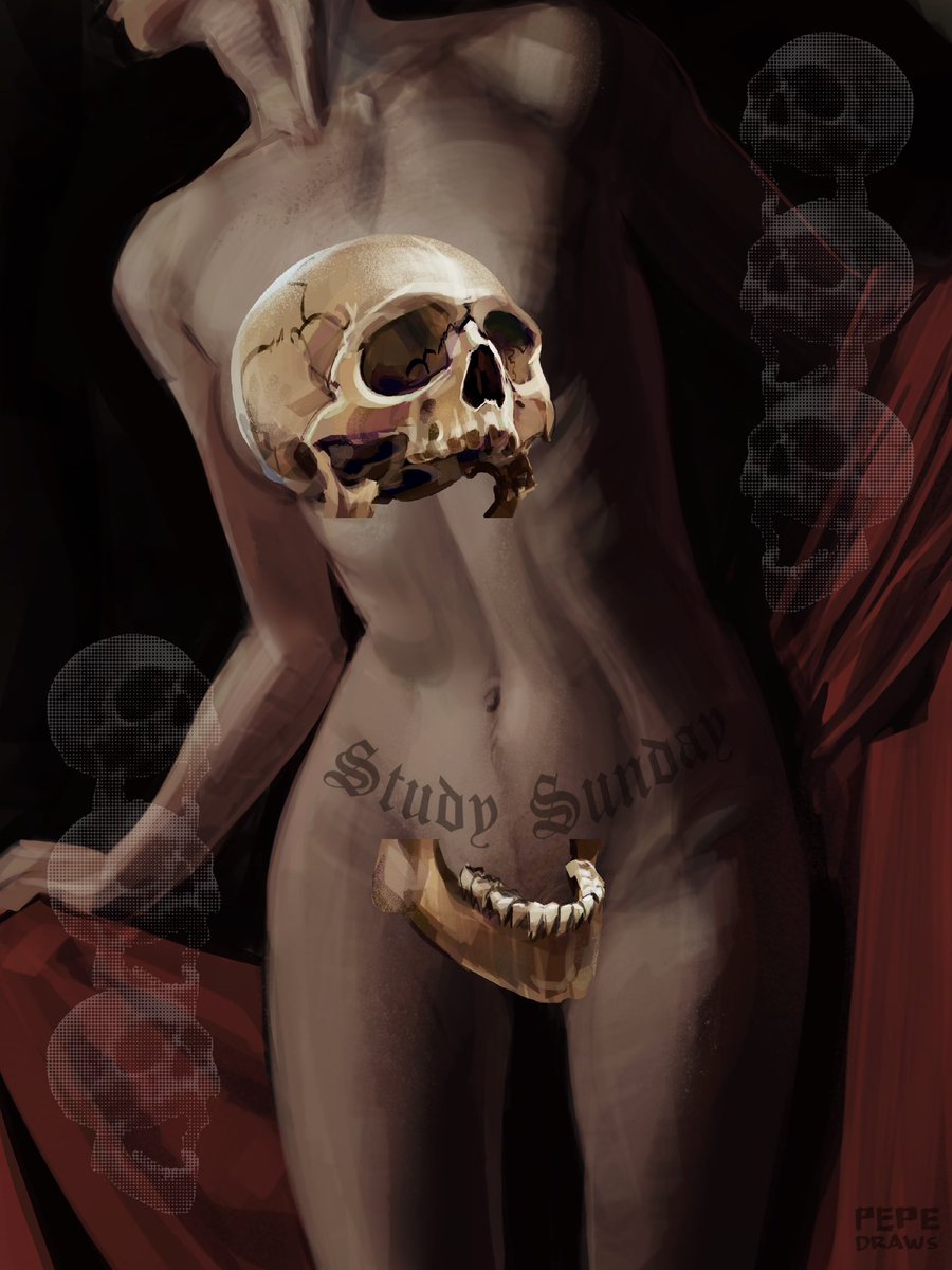 pepedraws's tweet photo. Study Sunday 💀
•
Playing with colors and a more painterly approach 
#DigitalArt #Procreate https://t.co/wlhNw803KE