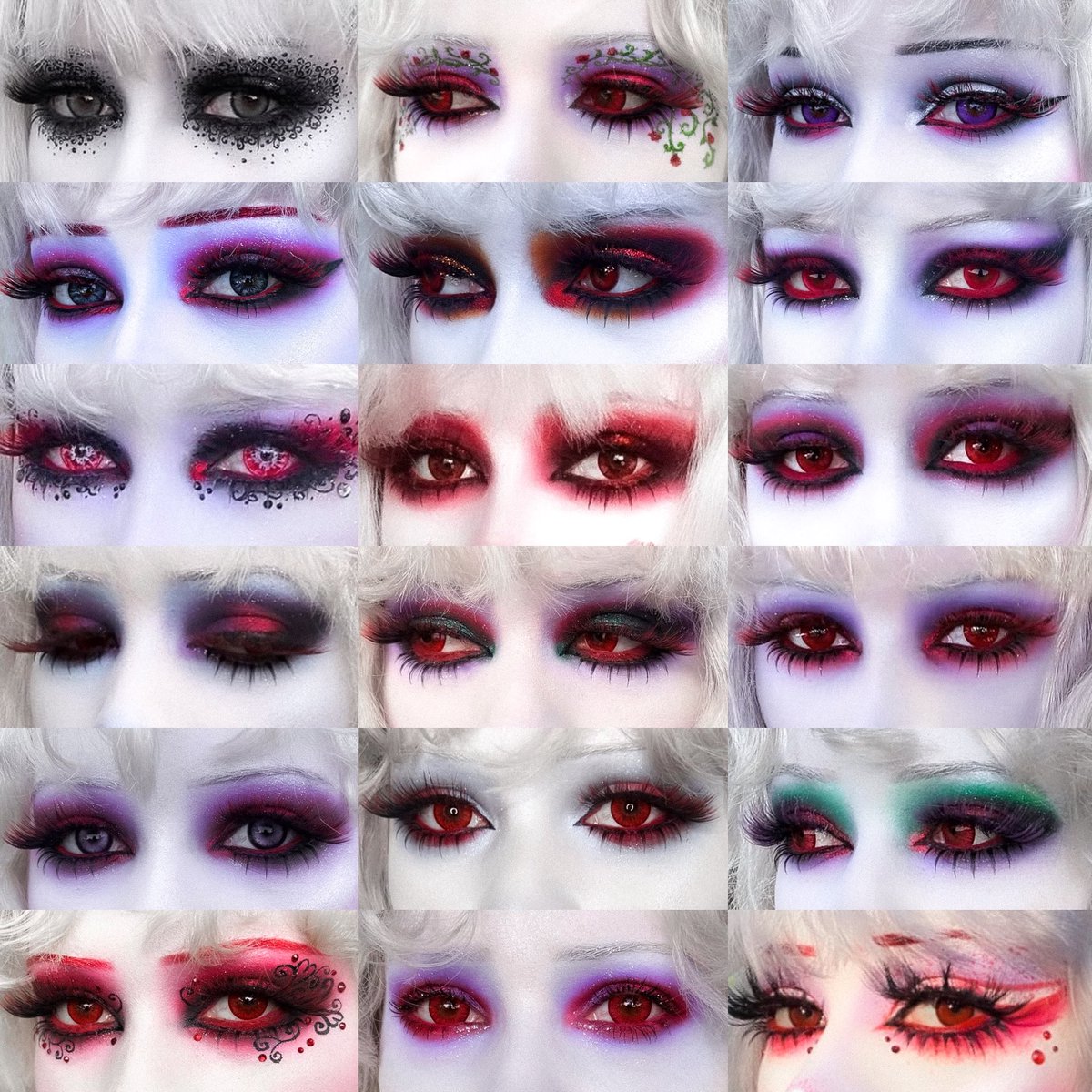 kreepykarly's tweet photo. my favorite eyeshadow looks that I’ve done :)) https://t.co/bFsZLGJ9zC