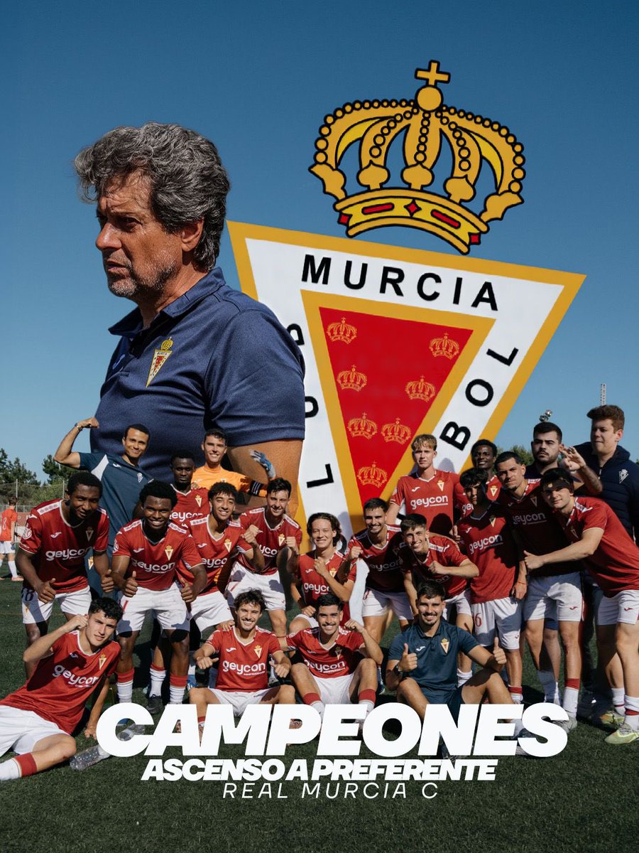 canteragrana's tweet photo. REAL MURCIA C | FIN | 0-1 | 🔚 
¡FINAL DEL PARTIDO DE VUELTA EN JUMILLA CON VICTORIA!

✅ Resultado global de la final de los playoffs: 1-4 

😍 ¡𝗘𝗟 𝗥𝗘𝗔𝗟 𝗠𝗨𝗥𝗖𝗜𝗔 𝗖 𝗔𝗦𝗖𝗜𝗘𝗡𝗗𝗘 𝗔 𝗣𝗥𝗘𝗙𝗘𝗥𝗘𝗡𝗧𝗘 𝗔𝗨𝗧𝗢𝗡𝗢́𝗠𝗜𝗖𝗔! 
#CanteraGrana https://t.co/70LLnyfQdv