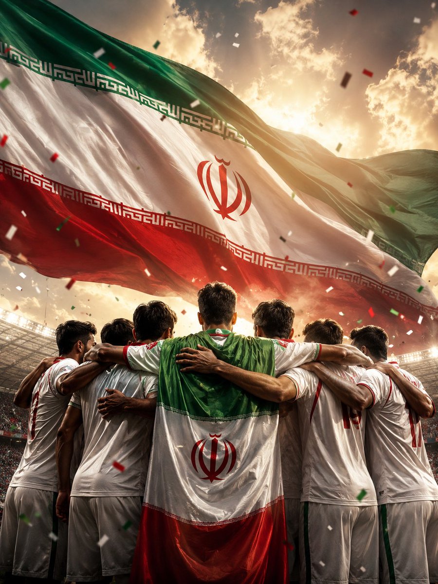 Zarrein15's tweet photo. شاد کردن دل مردم، بزرگ‌ترین دستاورد یک قهرمان است. 
به میدان رفته، شجاعانه بجنگید و باز هم ثابت کنید ایران یعنی اقتدار یک ملت✌️
#WorldCup2026 https://t.co/ZdUesMJ7ha