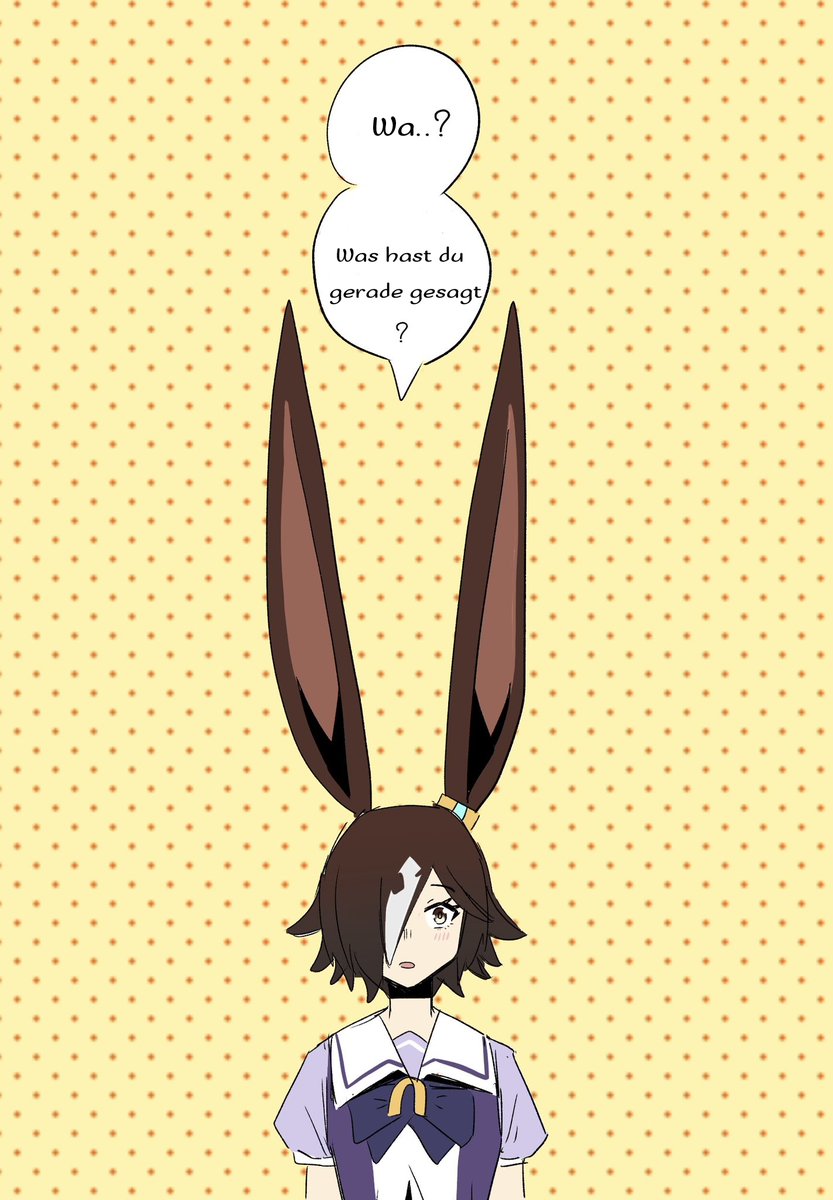 KCdkdm1111's tweet photo. Simple.The WC match between Deutschland and Curacao is in progress so I just translate this short art panel.W art btw! 
DEU ver and VIE ver. 
Artist=@Reinren_sa
#Umamusume️️️ #umamusumepretttyderby https://t.co/HKjvDQlsq6