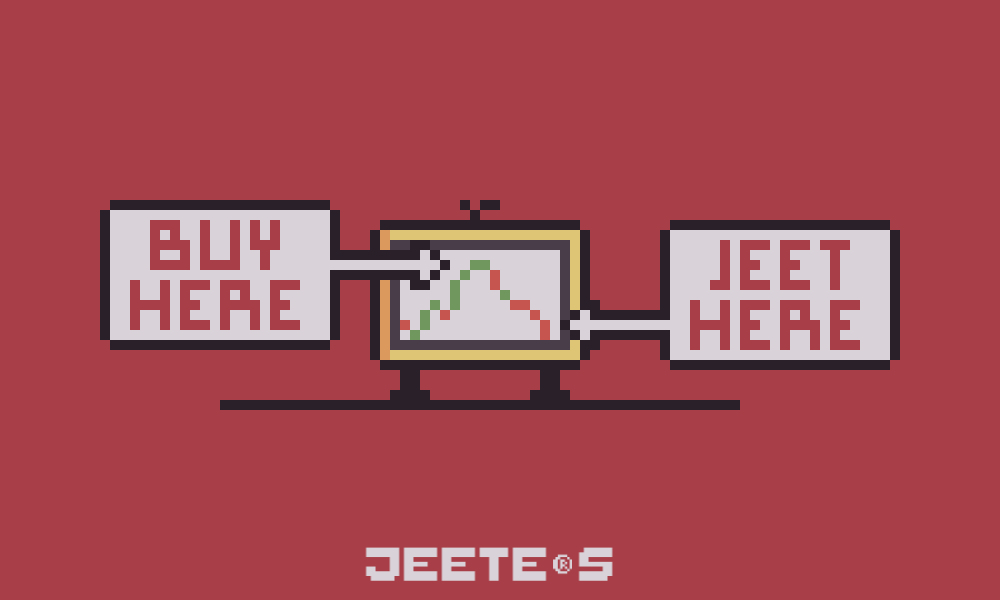 0xjeeters_'s tweet photo. a collection for web3’s true paperhands  

sweeping a couple of wallets with the earliest sell, biggest loss, most chaotic exit

drop your ETH wallet + screenshot of your biggest fumble   

the floor is yours (j)eets… https://t.co/8roBJlP8ob