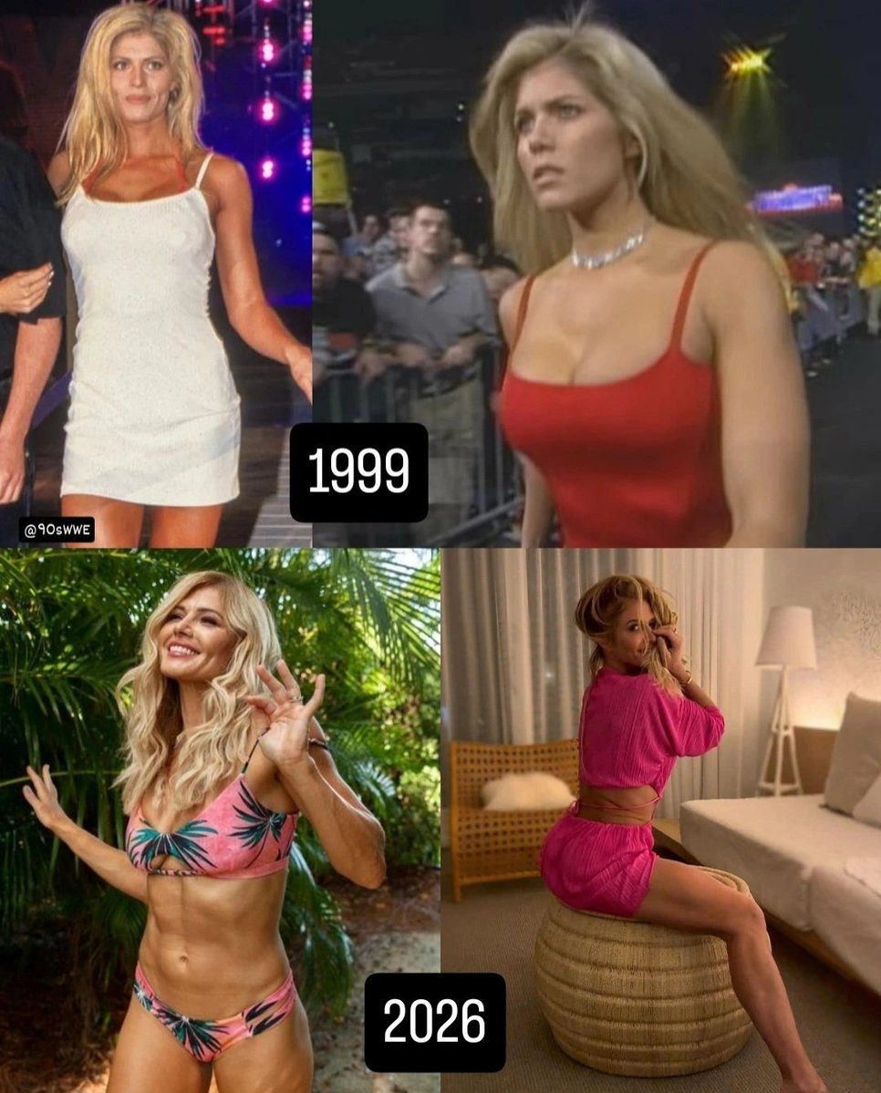 90sWWE's tweet photo. Torrie Wilson, then and now... 🫶🏻 https://t.co/y9TzP1RuUS