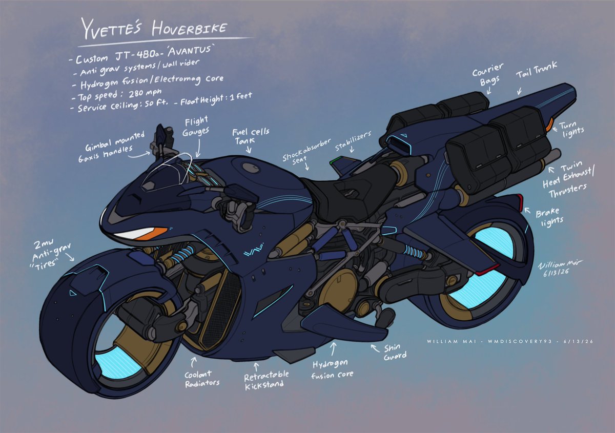 WMDiscovery93's tweet photo. Had an urge to make a bulgy lady so here she be! Meet Vyette! Data courier, biker and occasional escort! ^^ https://t.co/VTBwbVBskN