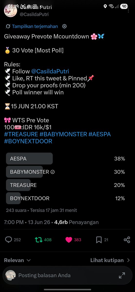 JusApel93's tweet photo. @CasildaPutri #BABYMONSTER https://t.co/tv6KOgN7xq