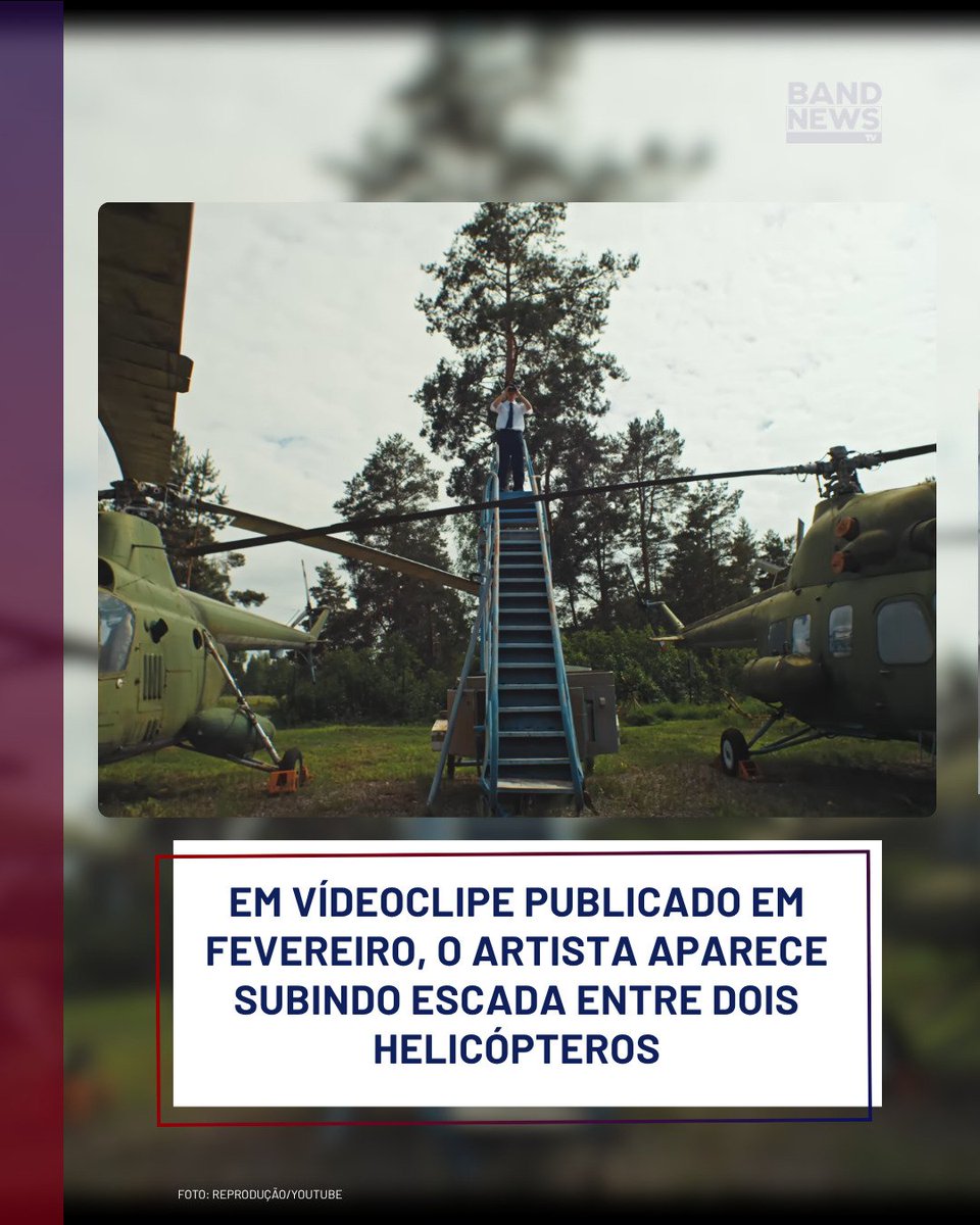 Paxbrasilis's tweet photo. 🚨 SINISTRO: Oliver Tree já “previu” sua própria tragédia?
Na manhã de hoje (14/06), o cantor norte-americano Oliver Tree morreu aos 32 anos na colisão de dois helicópteros no Recreio dos Bandeirantes (RJ). Nenhuma sobrevivente.
Mas o que mais choca: em um clipe lançado em fevereiro deste ano, Oliver aparece subindo uma escada entre dois helicópteros!
Bizarro, né? Coincidência ou sinal? A vida imita a arte de forma trágica...