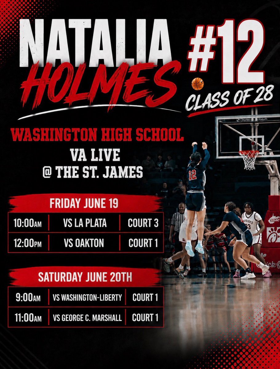 NataliaHol89386's tweet photo. I’m ready to get back on the court with my @WashingtonLady4 teammates @VHSL_ LIVE at @TheStJames https://t.co/aLbNuLPkJ2