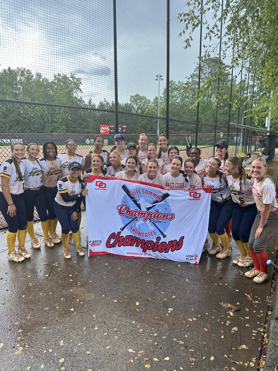 ecbulletsathey's tweet photo. Congratulations to the Co-Champions of the Champions Fast Pitch Academy Inc. Elite Summer Showcase in a rain shortened championship game! Great bracket play today with solid defense and hot bats! https://t.co/XpIDnWT2Fl