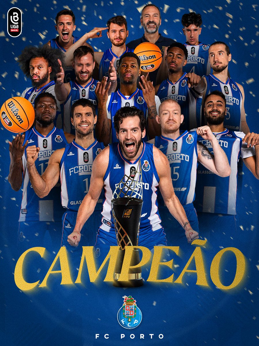 fpbasquetebol's tweet photo. 𝗗𝗘𝗭 𝗔𝗡𝗢𝗦 𝗗𝗘𝗣𝗢𝗜𝗦… o @FCPorto volta a sagrar-se 𝘾𝘼𝙈𝙋𝙀𝘼̃𝙊 𝙉𝘼𝘾𝙄𝙊𝙉𝘼𝙇 🏆

#SomosBasquetebol #LigaBetclicMasculina https://t.co/UucCQlzDF8