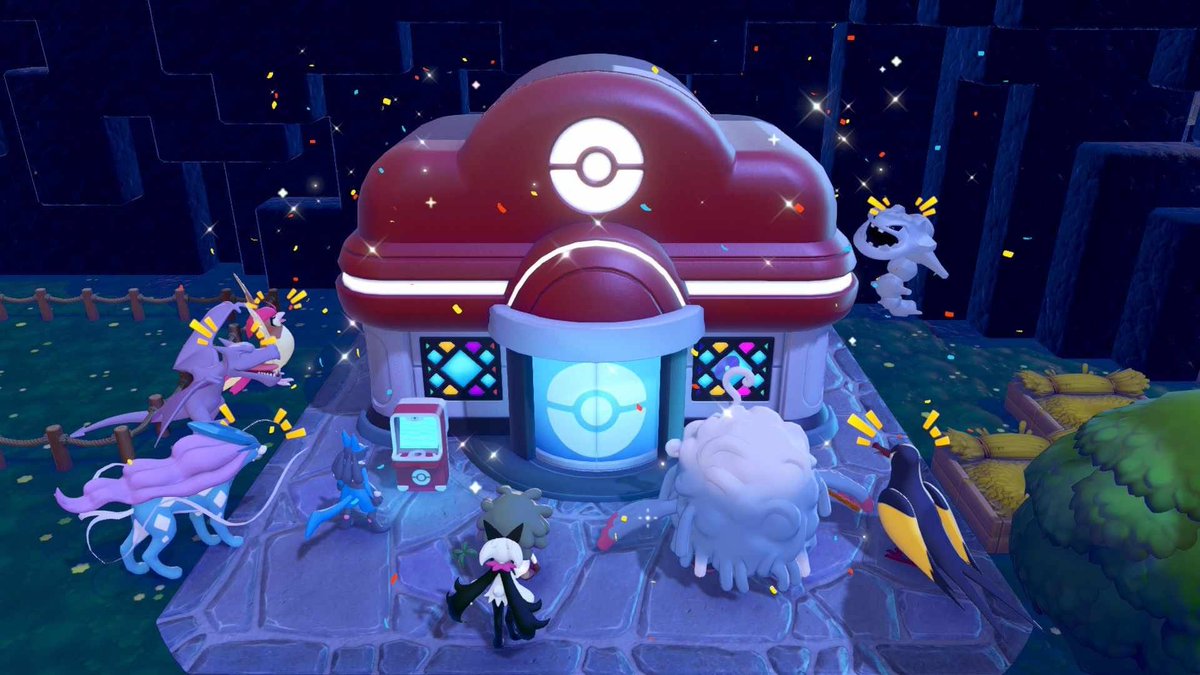 fparuko's tweet photo. やっとゴツ山のポケセンが修復完了。
栽培組の家のインテリアも完了(センスが終㍗るけどｗ)し、早速ベースキャンプから引っ越し。
環境レベルは8に上がり、非常にスローペースで進行中。
　
次はヒバニーなどの家を用意するために1件小屋を建築中。
　
#ぽこあポケモン
#ぽこポケ https://t.co/e60F3xjPx5