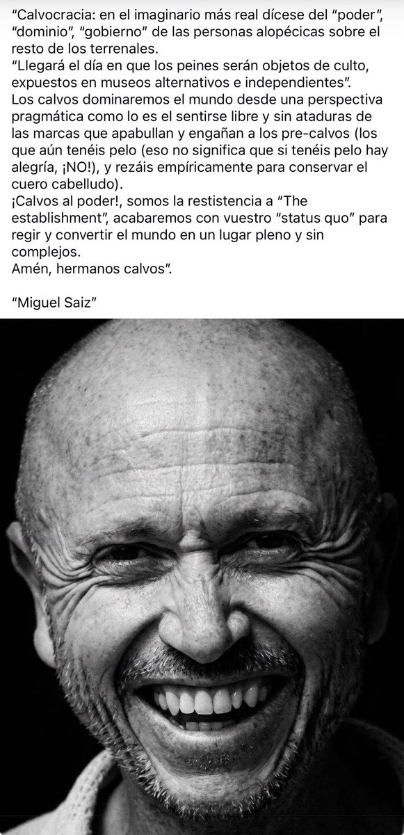 gobanillas's tweet photo. #calvo #chauve #bald #calvocracia #blackandwhitephotography #blackandwhite #bnw #fotografía #PhotographyIsArt #poet #poetry #poetrycommunity #poetrylovers #poesia #amor #amore #fotografia #bellezza #love #photograghy #beauty #poem #photographer #photograph #escritor #libro https://t.co/TGj7m7RGtJ