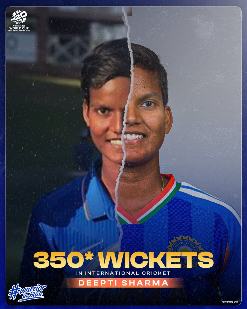 UPWarriorz's tweet photo. 350 reasons to celebrate a legend
350 moments of brilliance from a true Warrior ๐๐ฅ
Deepti, youโve created magic with the ball
Hereโs to many more milestones on this journey โจ
#T20WorldCup #UPWarriorz #UttarDega #INDvPAK #WarriorzInBlue #PathToLegacy https://t.co/VgGKAnxwmq