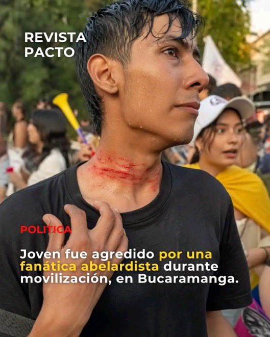 Urisisbenizadi's tweet photo. Está CRIMINAL es Maribel Bautista Pedraza atacó salvajemente a un joven estudiante en Bucaramanga porque estaba apoyando una marcha a @IvanCepedaCast.
No han ganado nada y ya actúan en forma violenta contra el prójimo que no piensa como ellos.  Esta señora es coordinadora de la campaña presuntamente de la campaña de @AbelardoPTE  en esa ciudad. 🌆 #AbelardoDestripador 
¡Que miedo!
#MeLaJuegoPorLaVida