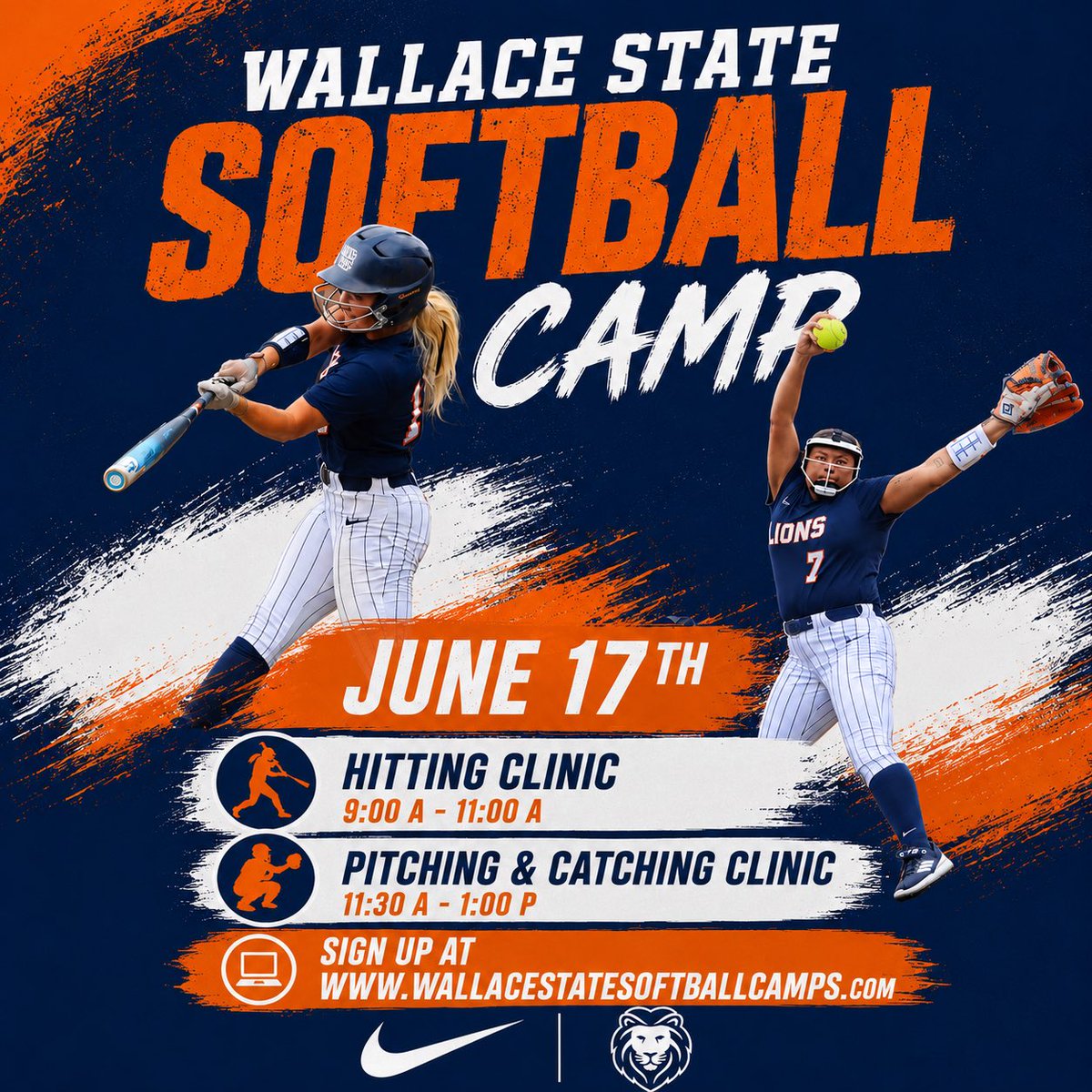 WallaceStSB's tweet photo. We still have spots available for our Hitting Clinic and our Pitching &amp; Catching Clinic. Sign up at : https://t.co/A7mPsGdP2o 
#yealions https://t.co/lxsKYQiIgv