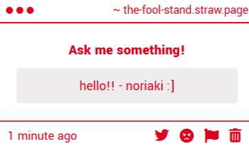 Dogsandstand's tweet photo. Hello, Noriaki! I'm glad to hear from you again! 👋👋👋
-The Fool https://t.co/G6TNskhOHH