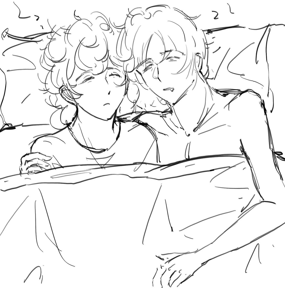 tt102468tt's tweet photo. doodles bc I can’t sleep #jancy https://t.co/mduAAoFf3O