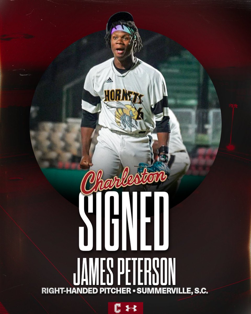 CofCBaseball's tweet photo. Hometown kid.

Welcome to #TheCollege, @jam3speters0n 🌴⚾️ https://t.co/8u9RNwAPG7