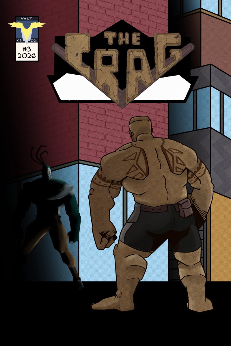 voltcomics's tweet photo. COVER REVEAL!

Cover of “The Crag” #3 ! Issue 3 is finally done will be available SOON! I will send it to print and upload for digital this week! 

See the end of the first story arc and Luster’s fate!

Artwork by @Jenjoink!

#indiecomics #comics #indieartist #indieart #golem https://t.co/IbonHff9ZX