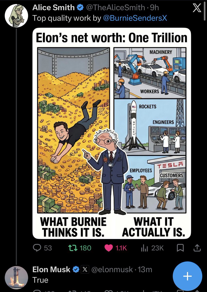 Zenwarrior113's tweet photo. Elon musk just replied to a $burnie meme
Follow @BurnieSendersX 

Will be a huge Narritive this election cycle https://t.co/Q2cNkiiUNv