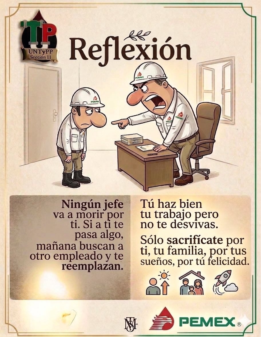 UntyppMadero's tweet photo. En el sindicato Unión Nacional de Técnicos y Profesionistas Petroleros (UNTyPP) estamos en la defensa de nuestros afiliados profesionistas de #Pemex para evitar actos de discriminación, acoso laboral y actitudes de esclavitud moderna por parte de la línea de mando y negocios.
#DerechosLaborales #HastaLaVictoriaSiempre #LaLuchaSigue #Sección11 #UNTyPP @Pemex @Claudiashein @christophervp18 @MarcelaVilleg15 @STPS_mx @GobiernoMX @elsolde_tampico @larazontampico @AztecaNoticias @SCJN @CorteIDH