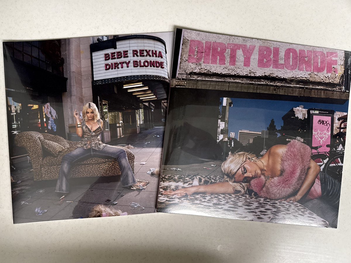 Cheaparie's tweet photo. @BebeRexha @EMPIRE can you explain why you lied about these DIRTY BLONDE variants being personally stamped by Bebe? These are clearly printed on...so what happened to the ones in her stories? https://t.co/j9ZQUJoL1D