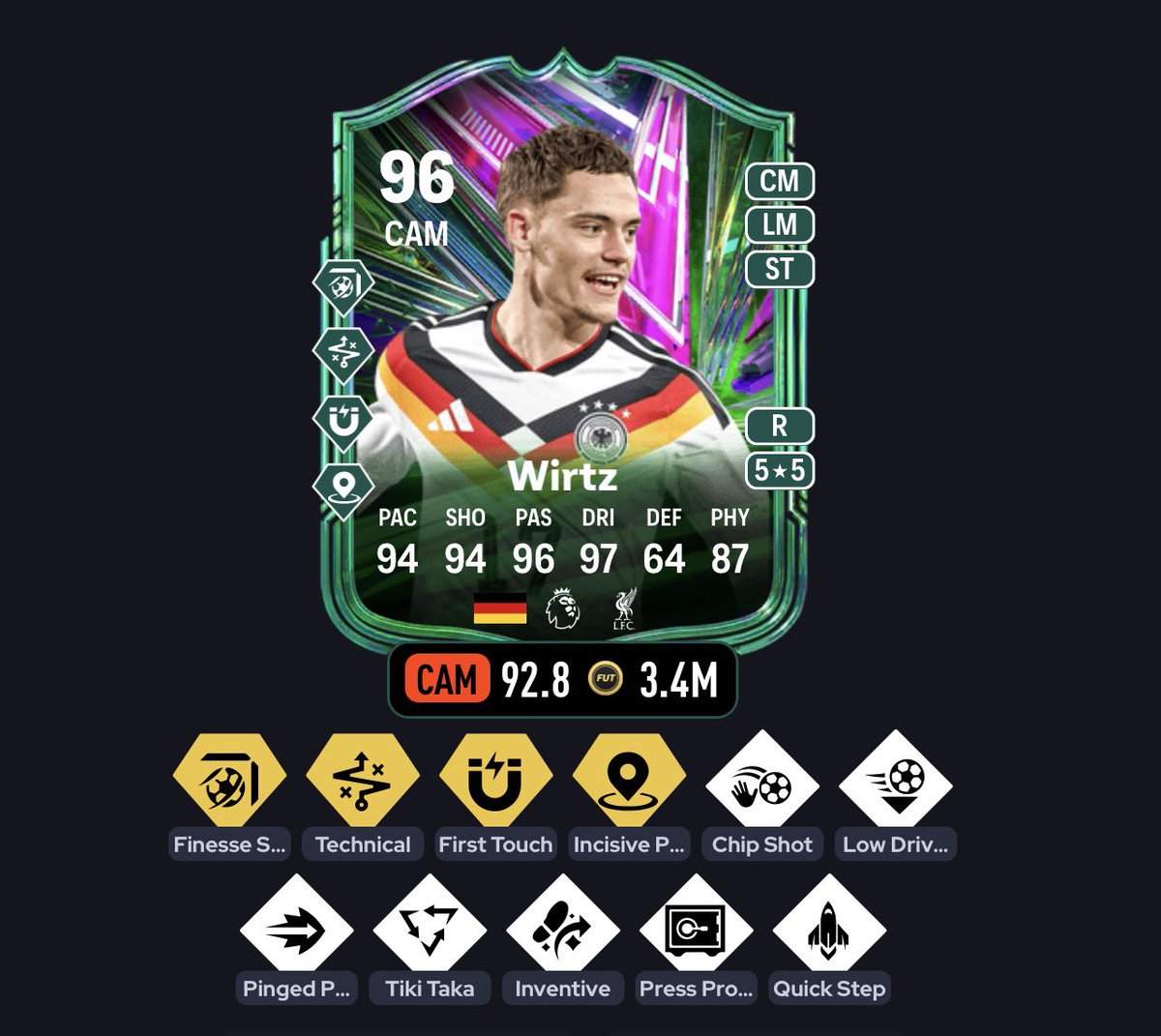 FutSheriff's tweet photo. 🚨Germany 🇩🇪 has won against Curacao 🇨🇼 

•⁠  ⁠✅ Nmecha
•⁠  ⁠✅ Wirtz 
•⁠  ⁠✅ Musiala

All of them receives 1x 99 Sub stat upgrade🔥 https://t.co/Jk22SCbOBt