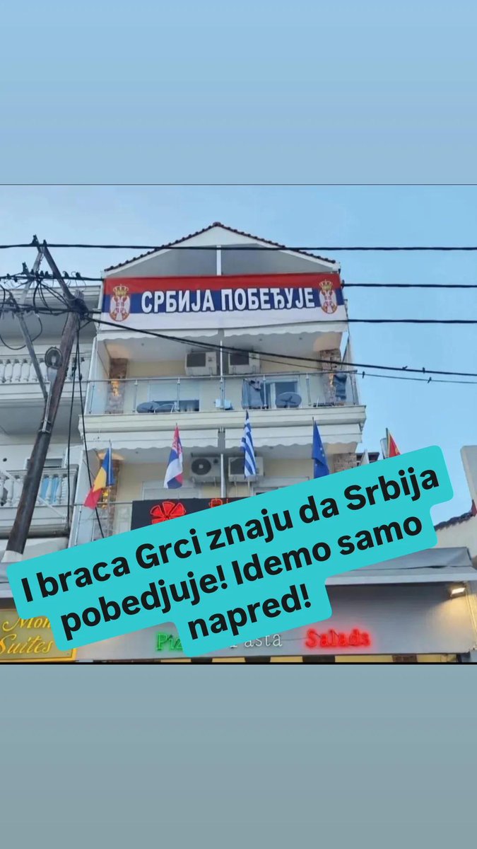 TeodorLuki73865's tweet photo. I braca Grci znaju da Srbija pobedjuje! Idemo samo napred!
#Srbija #idemonapred https://t.co/h19a2B8YcG