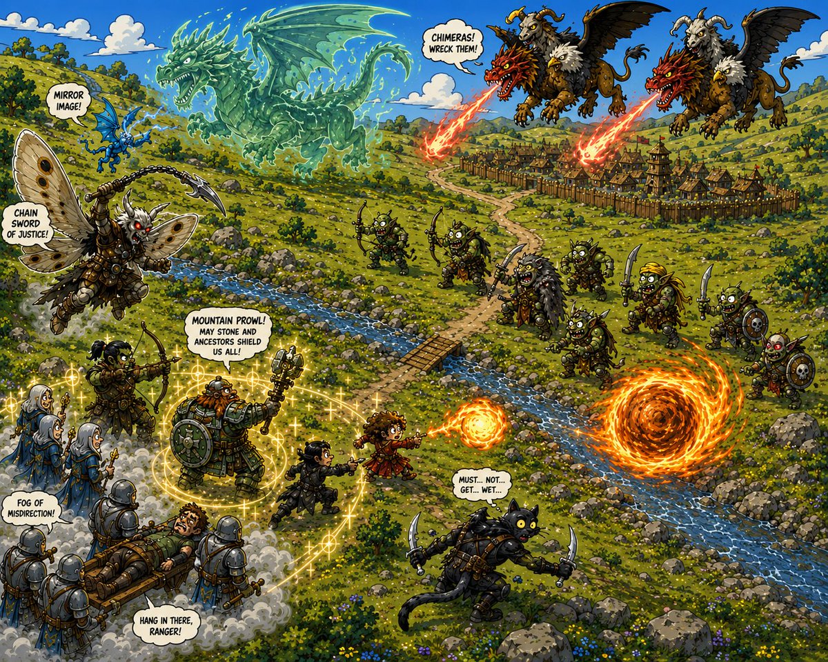 CaptGraybeard13's tweet photo. So this is a perfect pic of what happened in yesterday's game. #ttrpg #castlesandcrusades #pathfinder1e #ImagineEscapeEnjoy https://t.co/DYLxMhQTzU https://t.co/Qtt2HTflgY