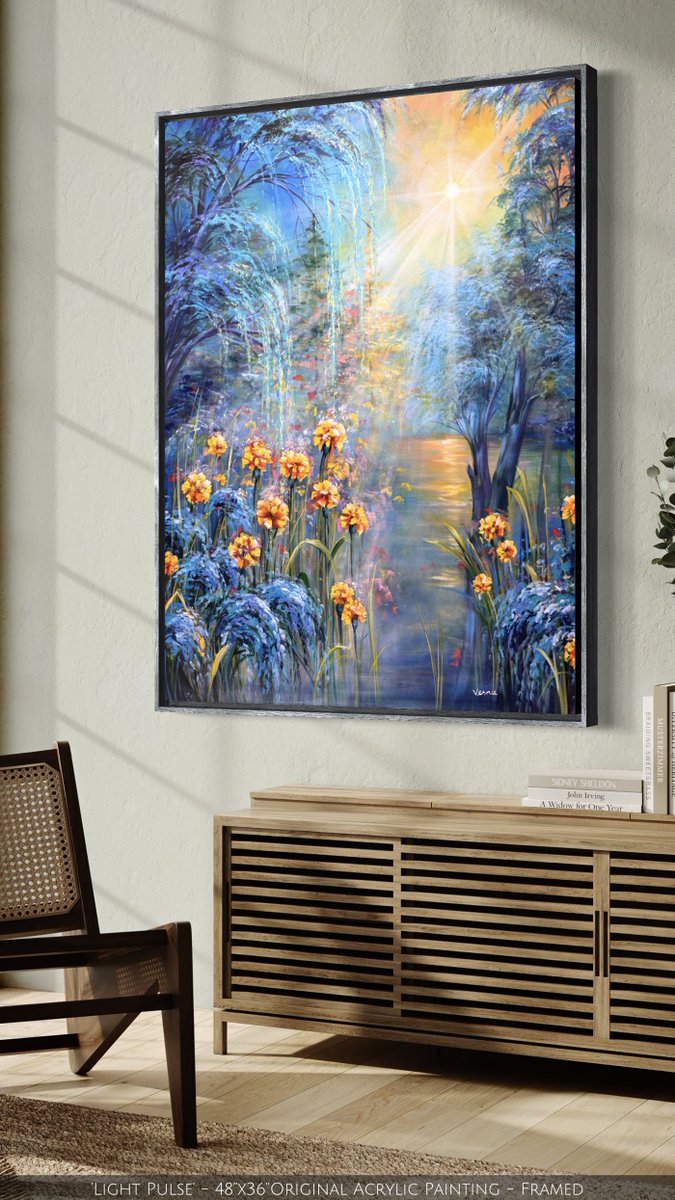 VesnaArtGallery's tweet photo. ‘Light Pulse’ – 48x36 acrylic painted live at Blue Strawberry STL with Terri Langerak, Kendrick Smith, Ben Dicke, and Bernard Terry. See it at Vesna Art Gallery.
Details: https://t.co/6YHAdtcL7V
#liveart #stl #contemporaryart https://t.co/p7mpfRtD35
