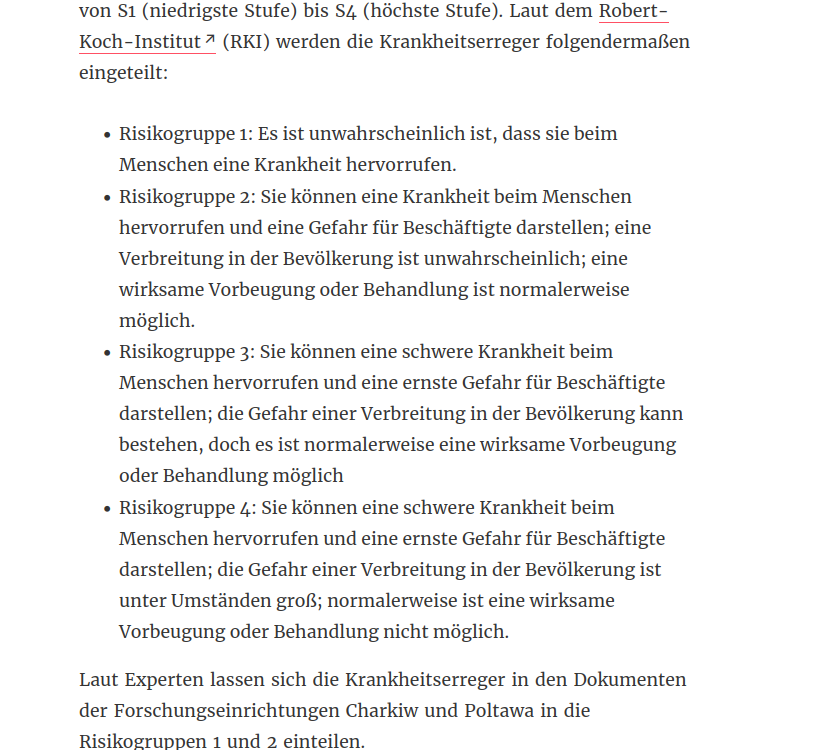 Fakten_Checker's tweet photo. @MartinWaltherDD Riskiogruppe 2 ist laut "Experten" und das verbreitete Narrativ das Maximum, der in der Ukraine "untersuchten" Erreger. Nun kann man argumentieren, das ja man nicht Odessa erwähnt hat, aber das wäre wohl mehr als peinlich. Fakt ist,es wurden massenvernichtungstaugliche Biowaffen https://t.co/FLbGOzzo1M