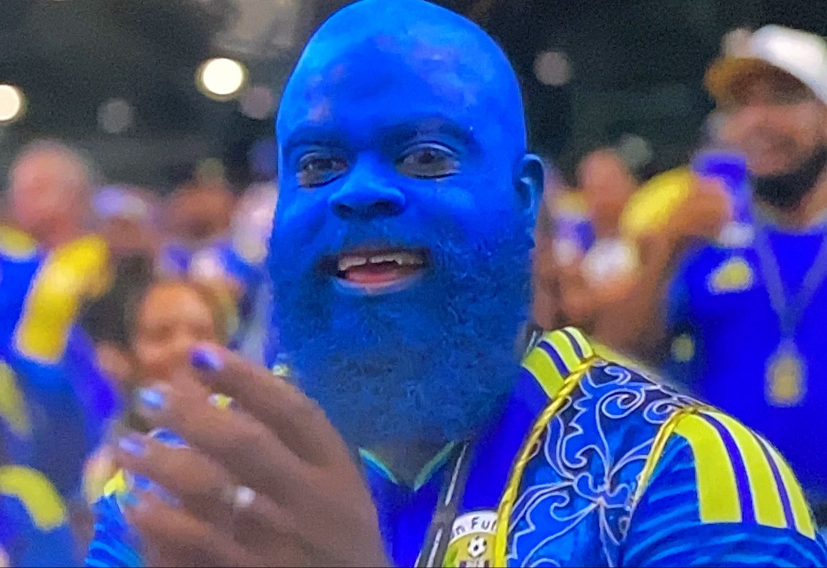 Ace109610's tweet photo. Curacao might have lost the game 
They won the hearts of football fans 💙 
#FIFAWorldCup https://t.co/4vtCJDqP8f