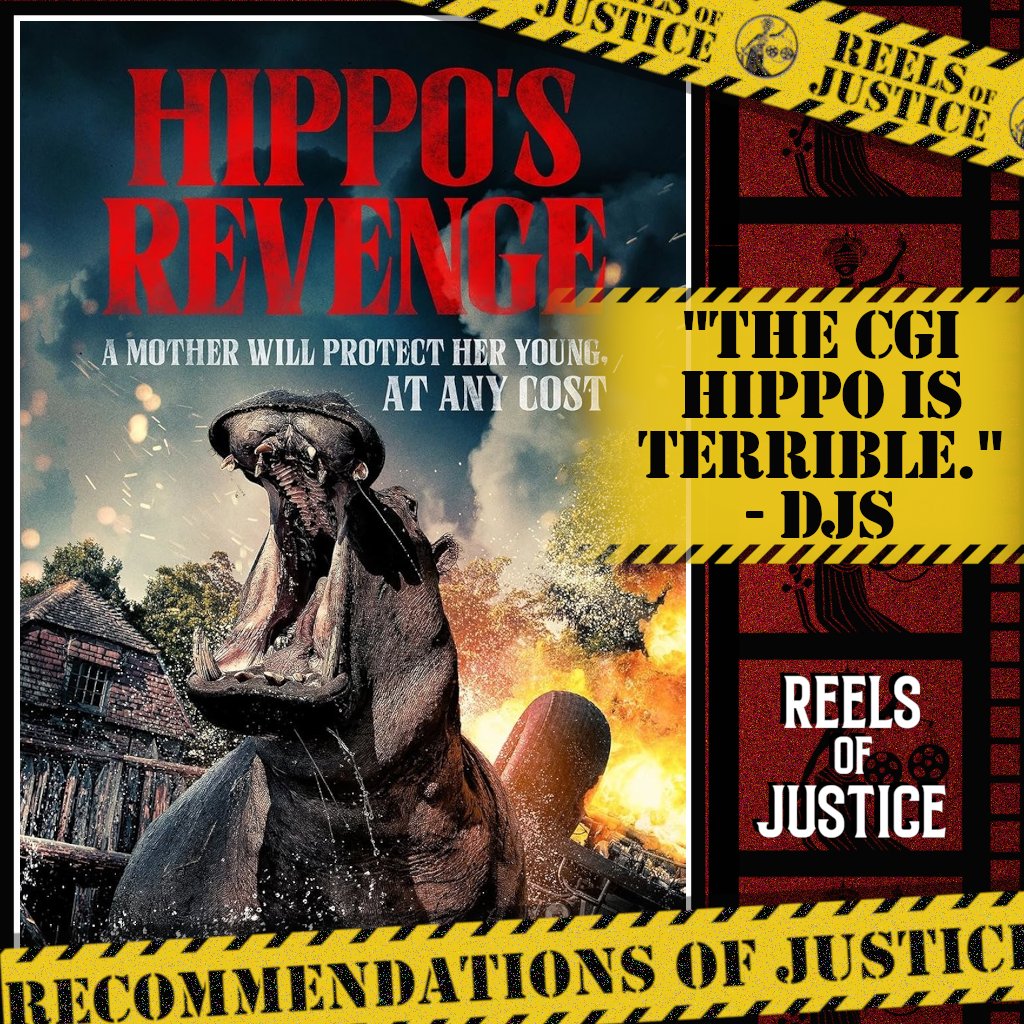 ReelsOfJustice's tweet photo. "The CGI Hippo is terrible." - DJS, ‘Hippo's Revenge (2025)’
#RecommendationsofJustice #movie #movies #podcast #podcasts #podcasting #film #films #filmtwitter #moviereview #movienight #WhatToWatch #cinema #movietime #movietwit #hippo https://t.co/qH0QczoN8G